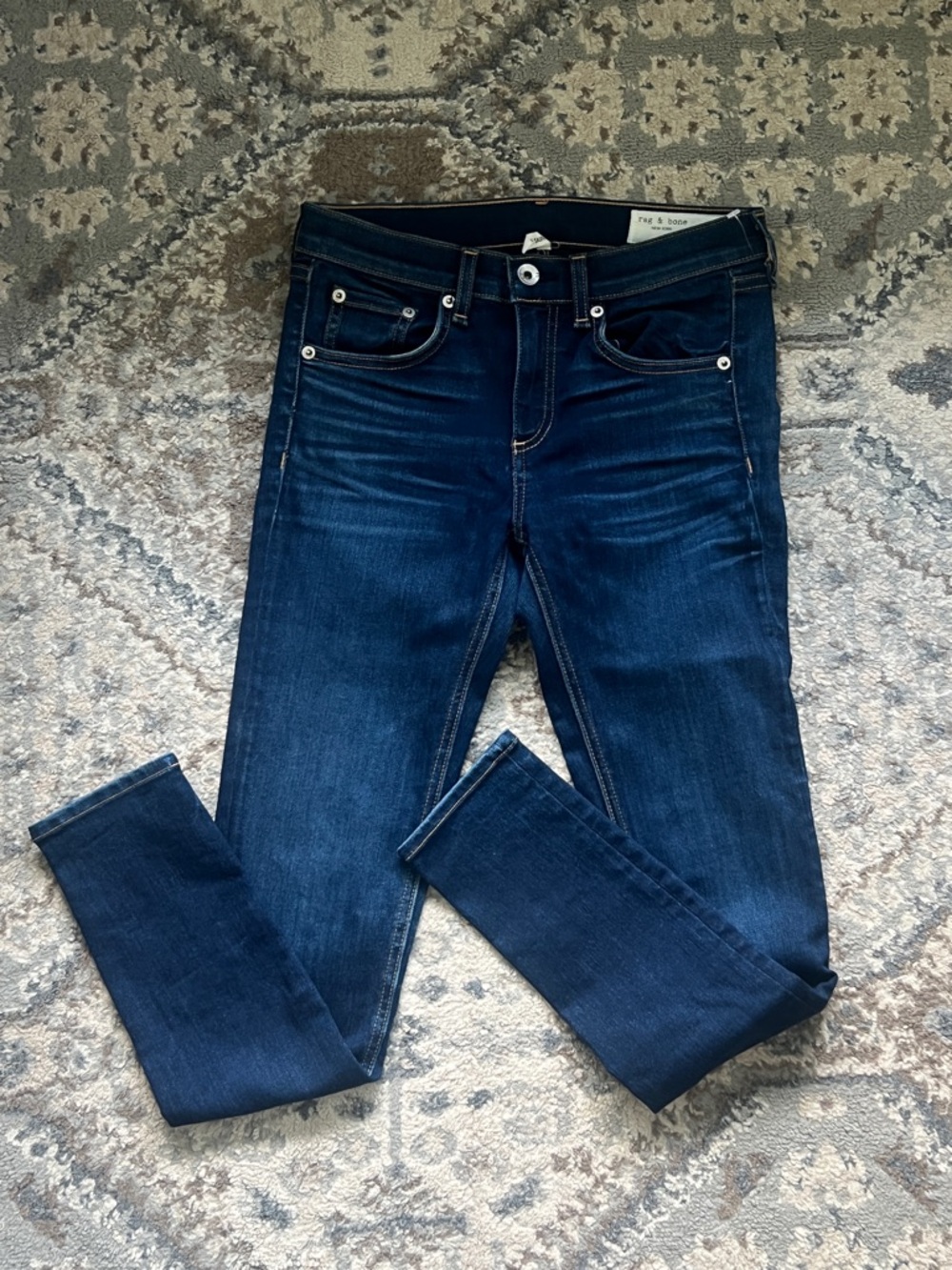rag & bone Dark Blue Women's Skinny Jeans